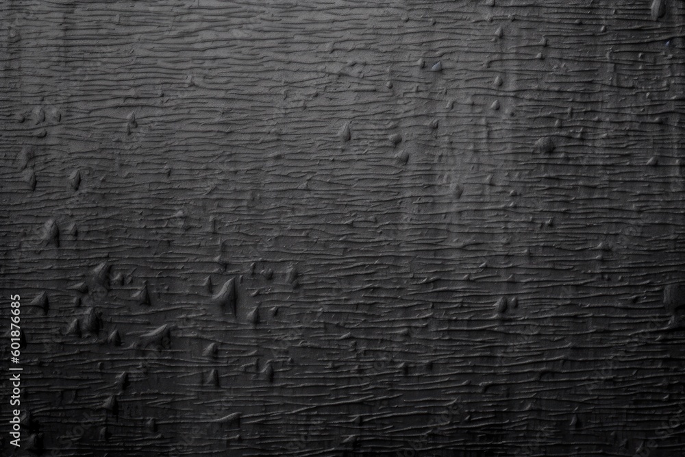 black and white raindrops on a surface Generative AI