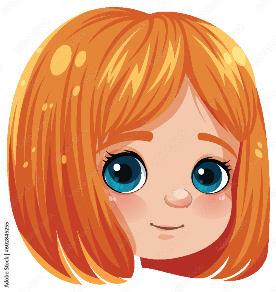 Adorable Girl with Orange Hair