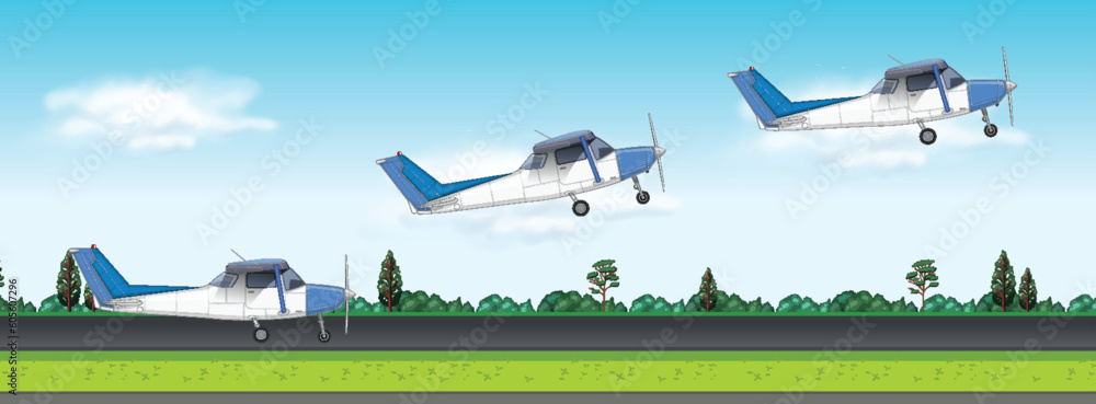 Light Aircraft Movement Vector