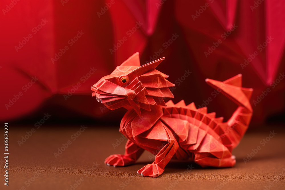 Chinese New Year zodiac - Dargon. .Created with Generative AI technology.