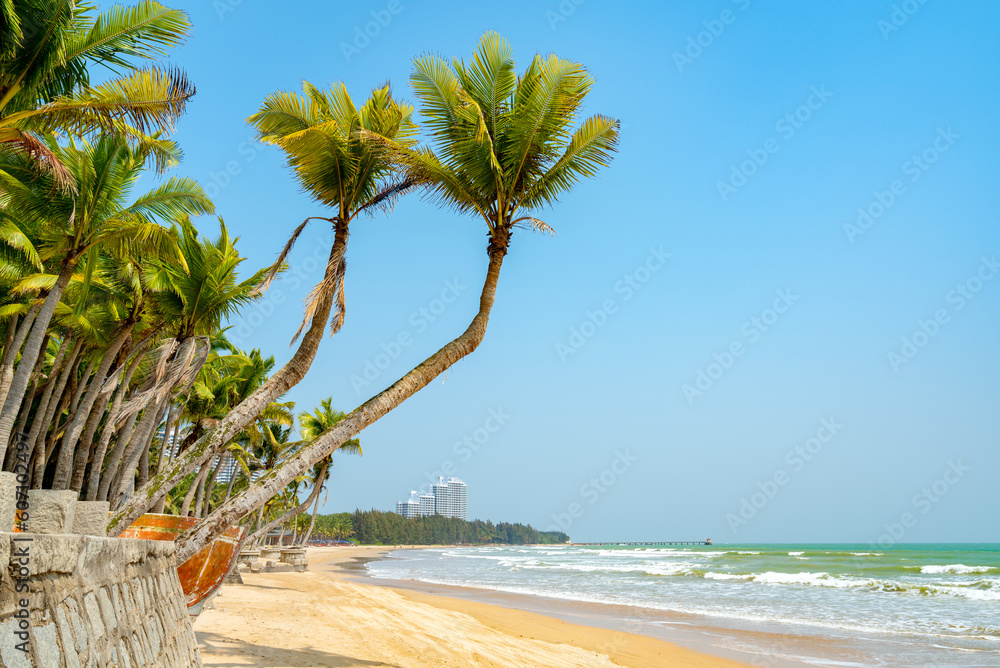 Summer beach landscape