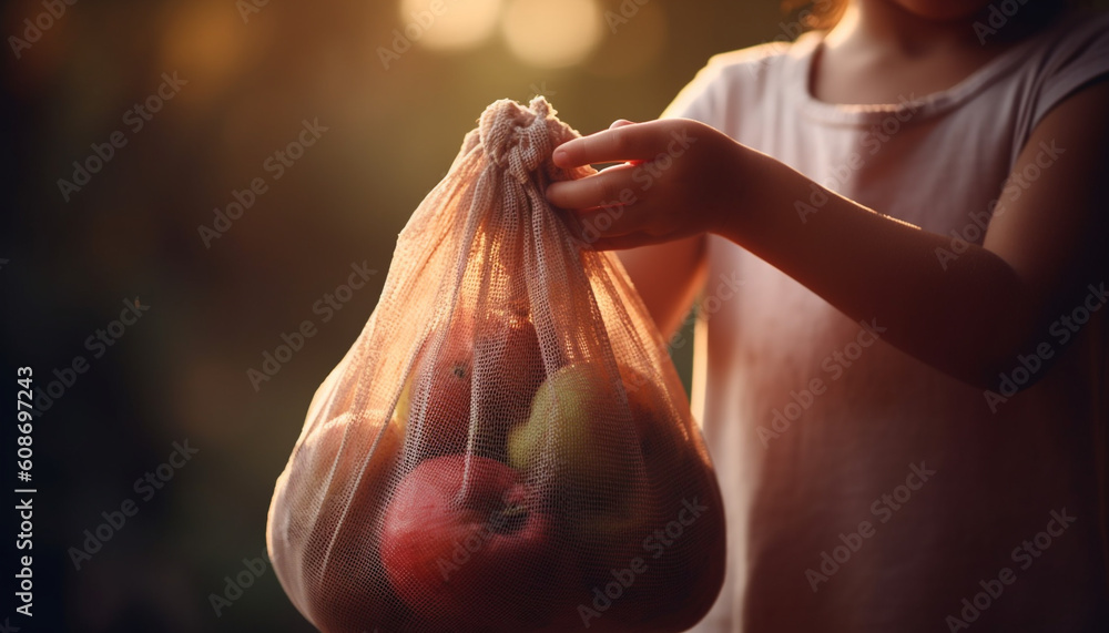 Agriculture beauty young females enjoy fresh organic food outdoors generated by AI