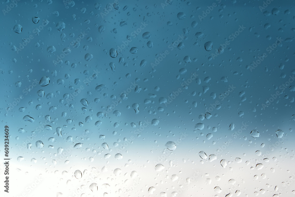 Nice bright aquamarine droplets close-up background