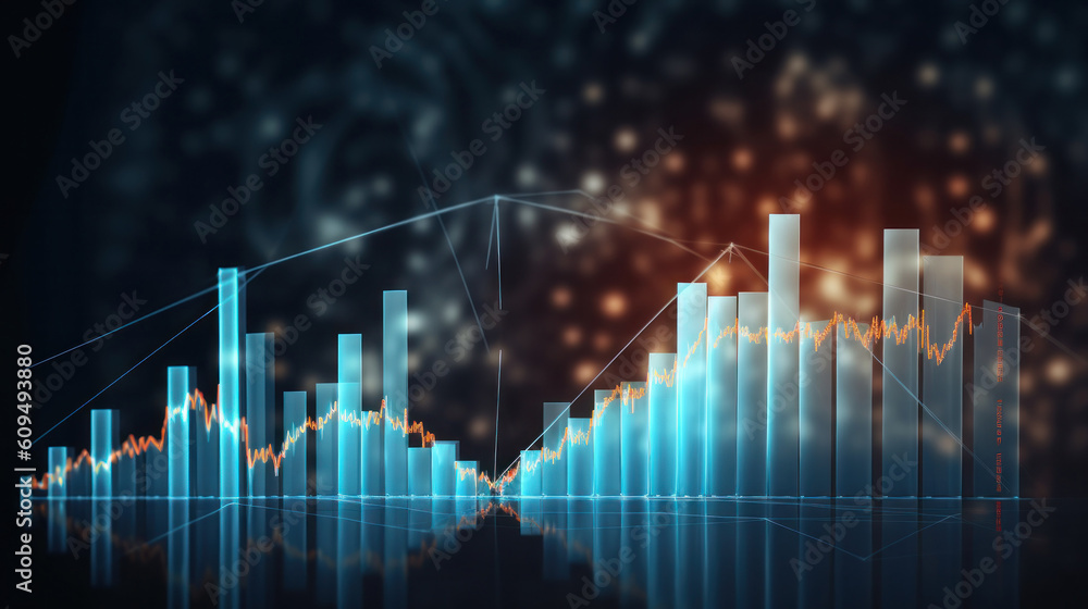 Global business background. Illustration AI Generative.