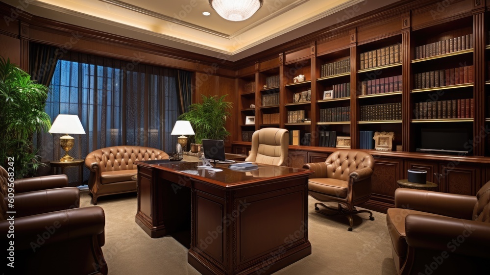 Inspiring office interior design Classic style Corporate Office with Open Space Design featuring Tim