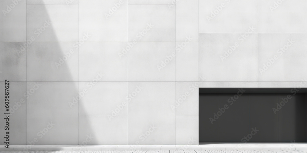 Minimalistic metropolitan exterior. Simple abstract urban concept. Generative AI