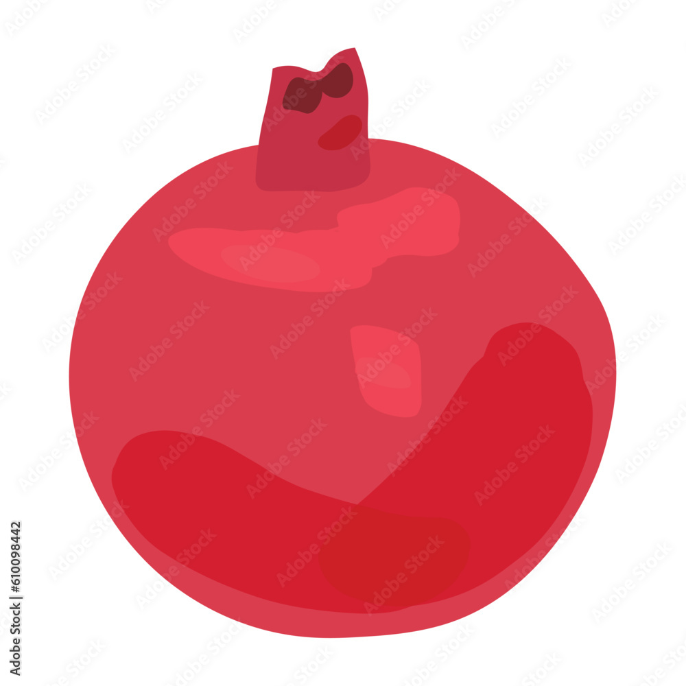 Fresh pomegranate on white background