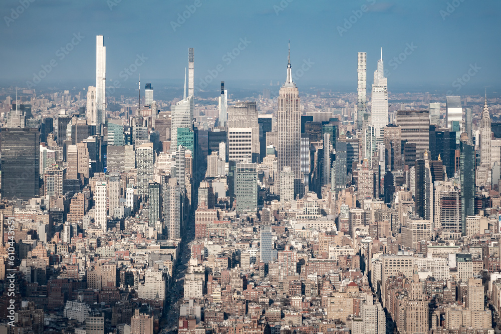 Aerial view of Midtown Manhattan, New York