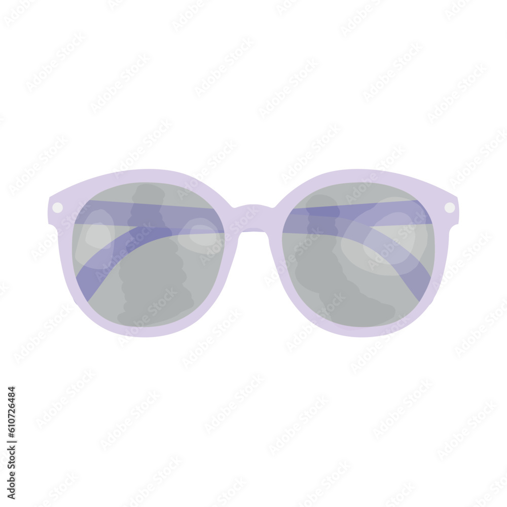 Stylish sunglasses on white background