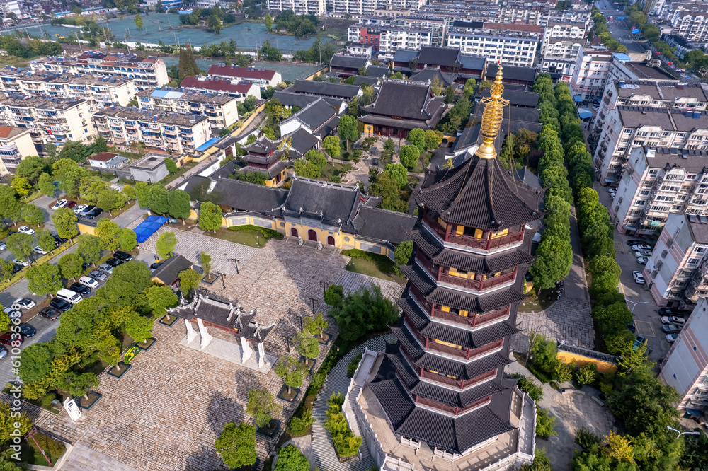 Cityscape of Taizhou, Jiangsu, China