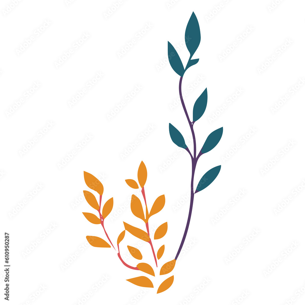 Leaf flat illustration