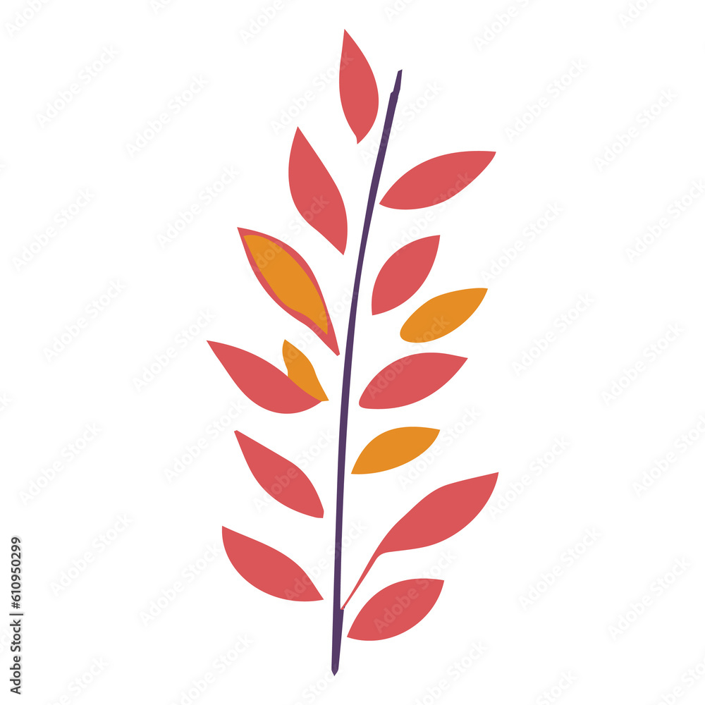 Leaf flat illustration