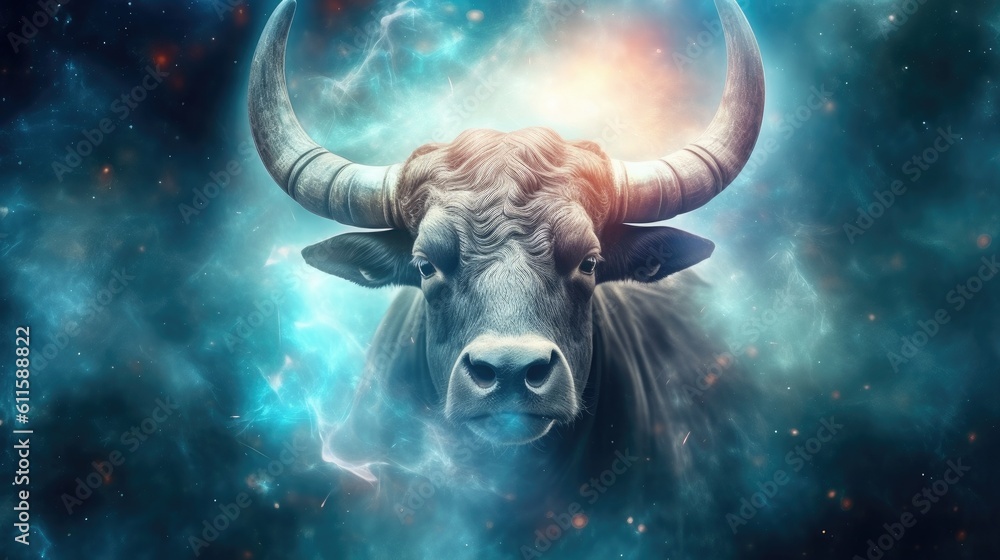 Astrology calendar. Taurus magical zodiac sign astrology. Esoteric horoscope and fortune telling con