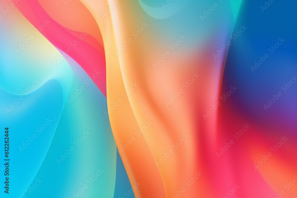 Rainbow color soft fabric texture abstract background. Created with Generative AI technology