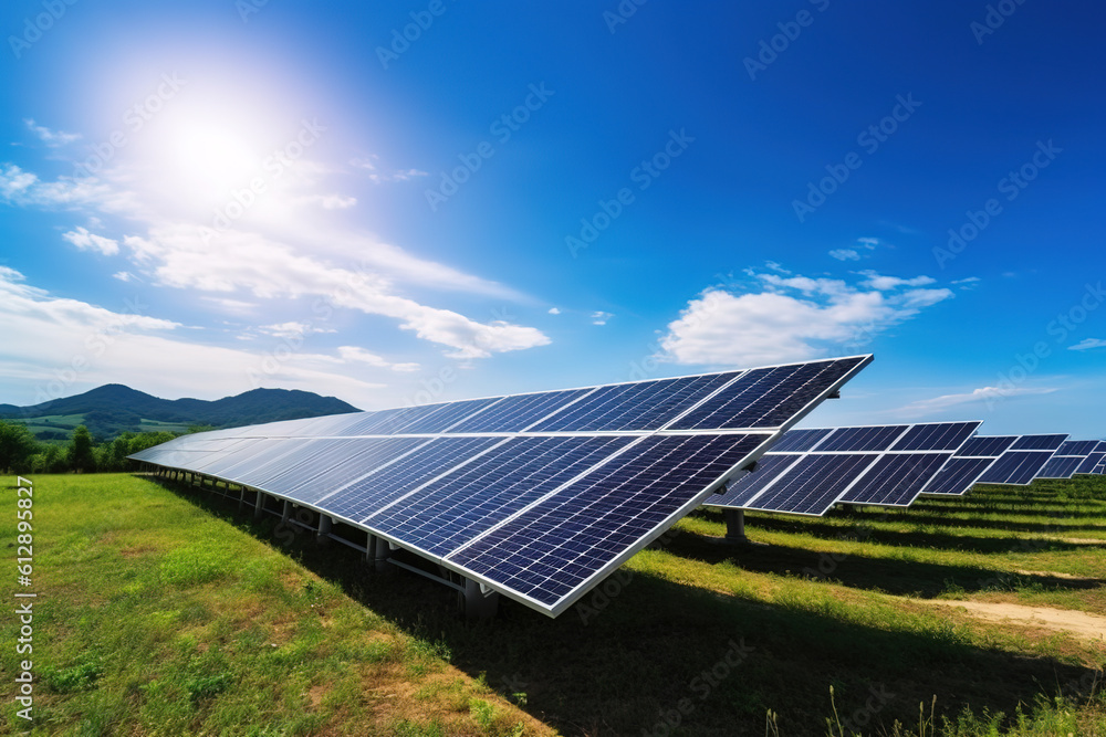 Renewable energy concept - solar panels