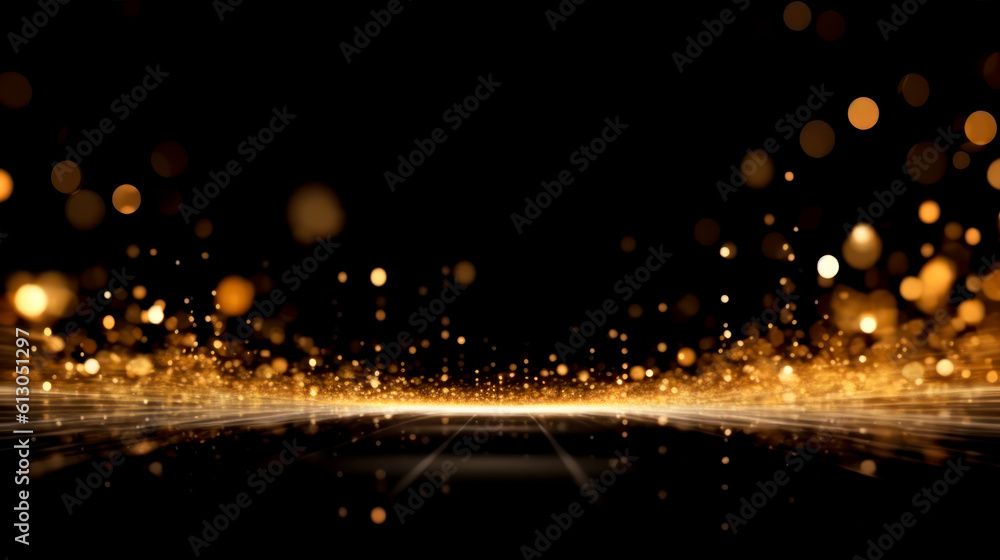 Bokeh Abstract Background with Glitter Lights. Blurred Soft vintage colored