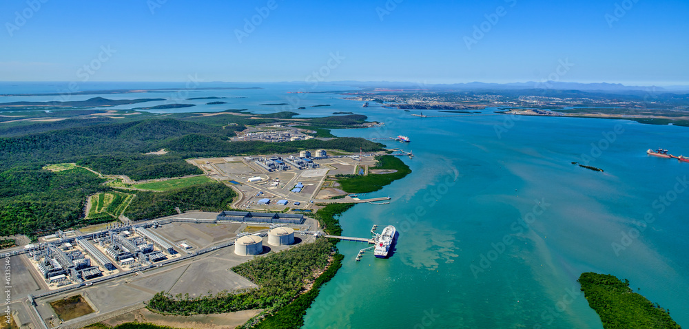 Liquified natural gas plants on Curtis Island, Queensland