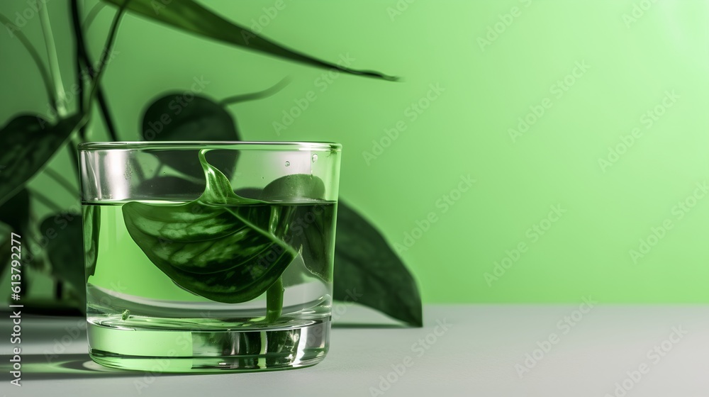 Chlorophyll water, a trendy health drink renowned for its potent detoxifying properties and potentia