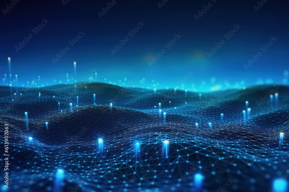 Abstract Technology Network Background