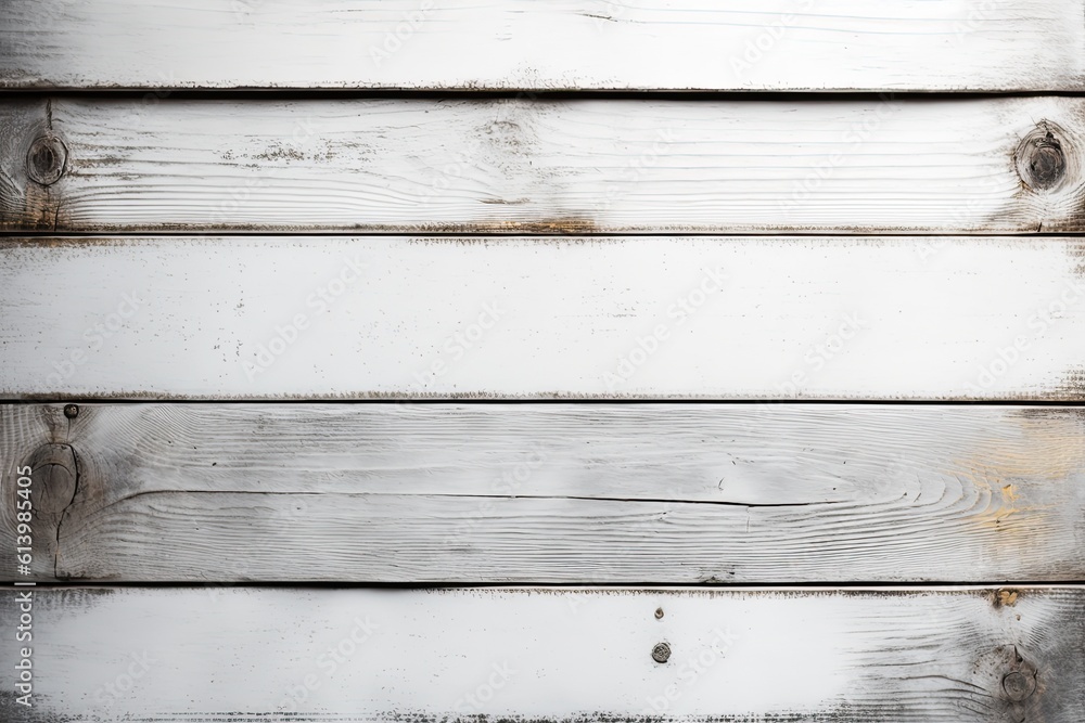 close up view of a white wooden wall texture. Generative AI