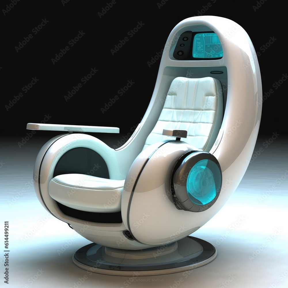 Futuristic modern computer chair, Comfortable chair.