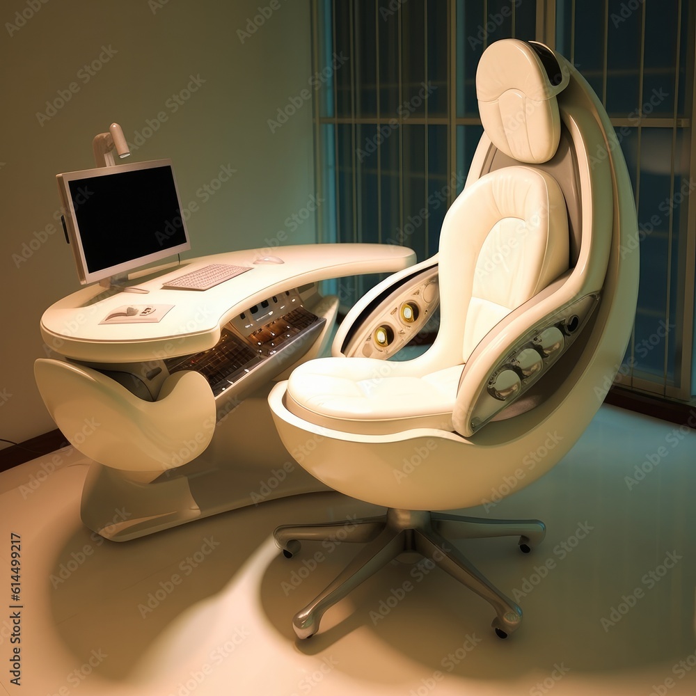 Futuristic modern computer chair.