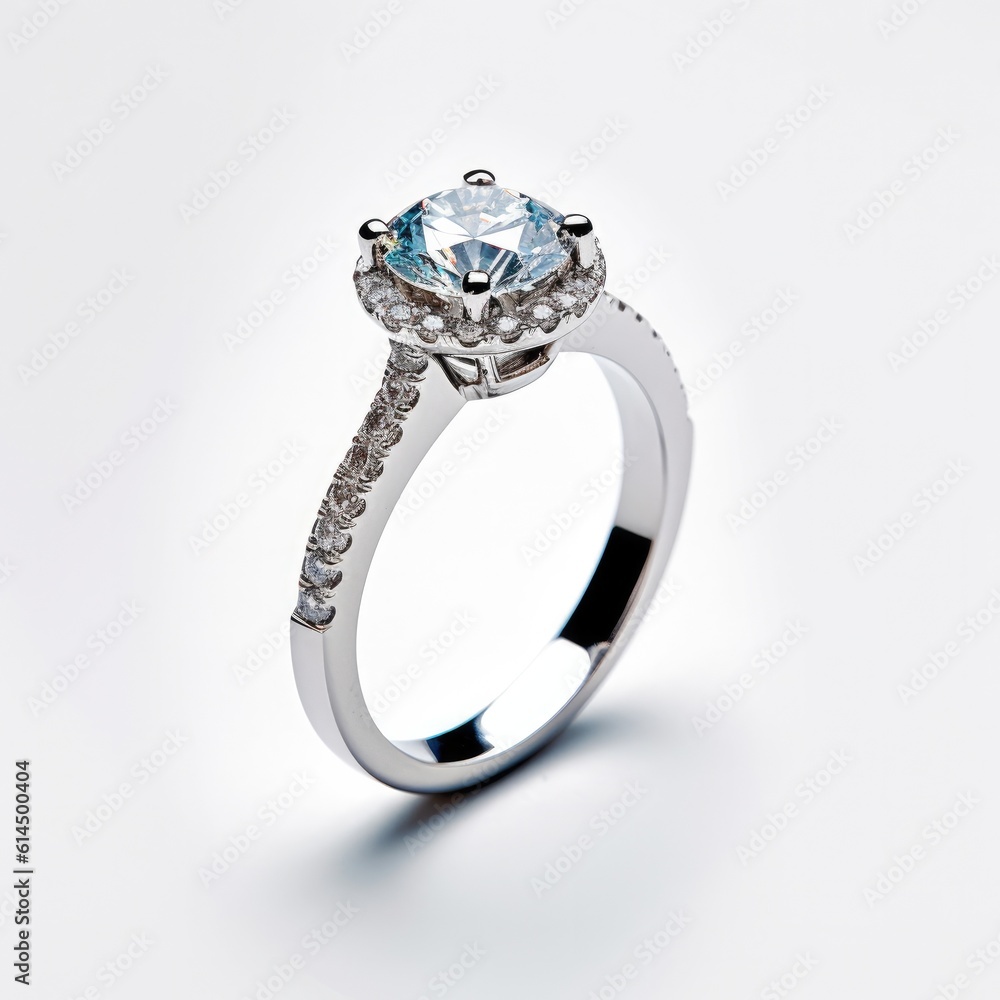 Jewelry wedding ring with a diamond, Jewelry wedding ring with gem.