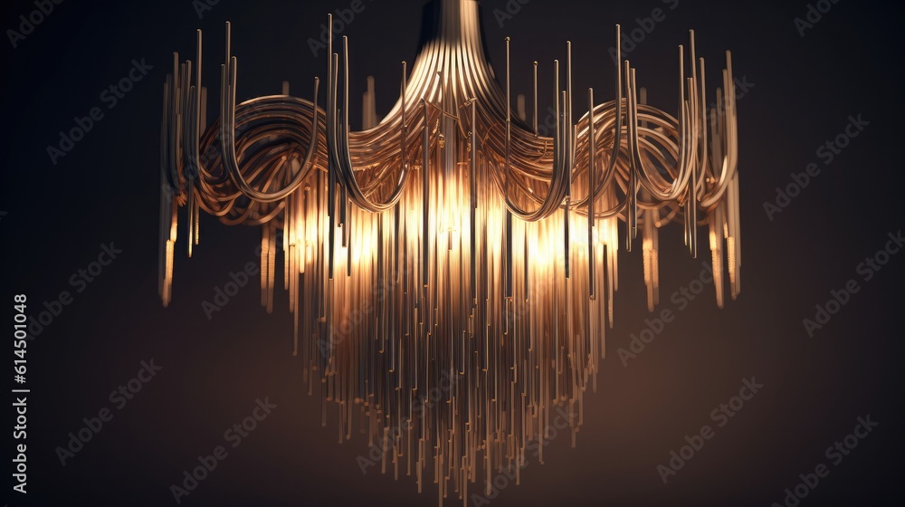 Luxury expensive chandelier hanging under ceiling, Luxurious crystal chandelier found in a rich mano