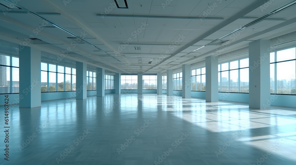 Big empty building interior ha