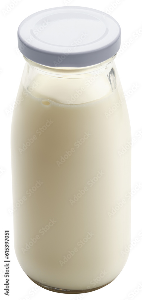 Milk in a jug and a bottle of milk