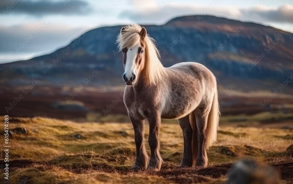 The Icelandic horse is a breed of horse developed in Iceland