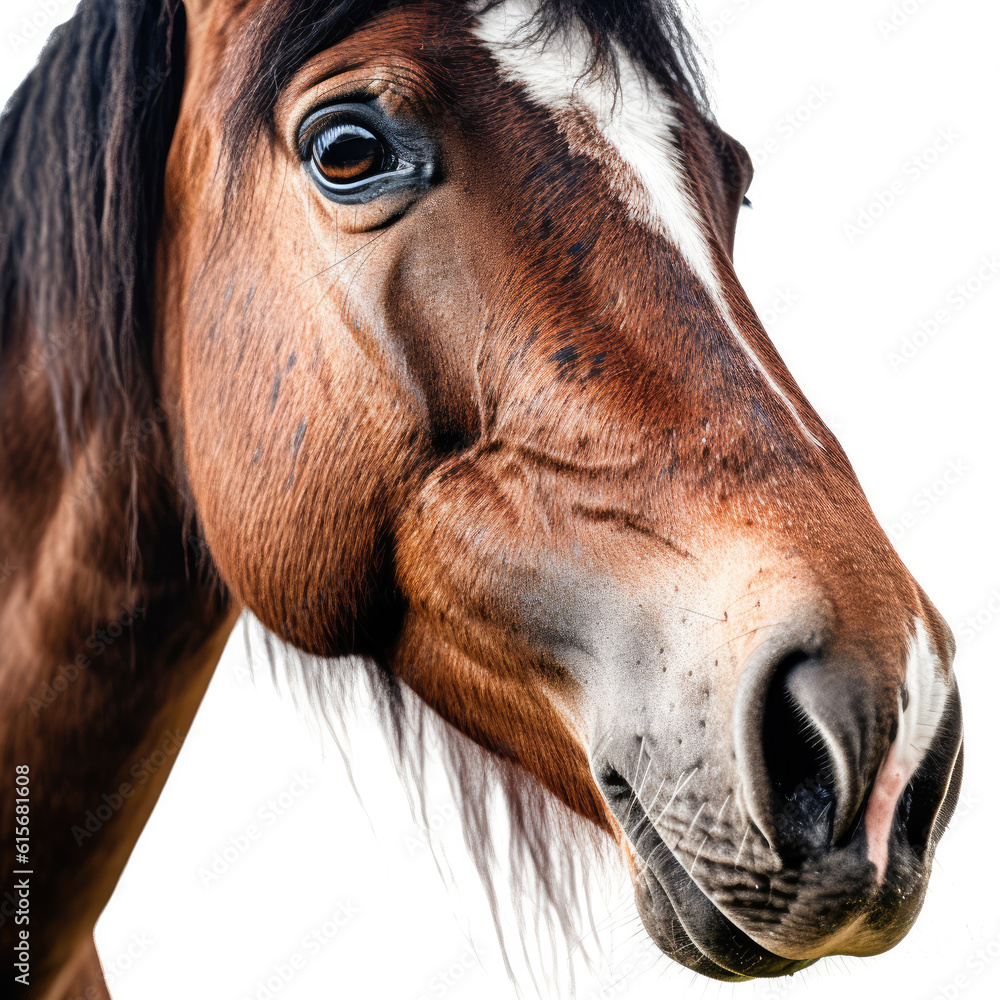 Closeup of a Horses (Equus ferus caballus) face