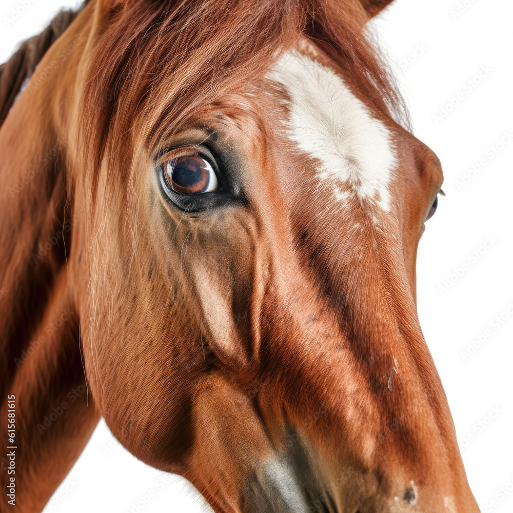 Closeup of a Horses (Equus ferus caballus) face