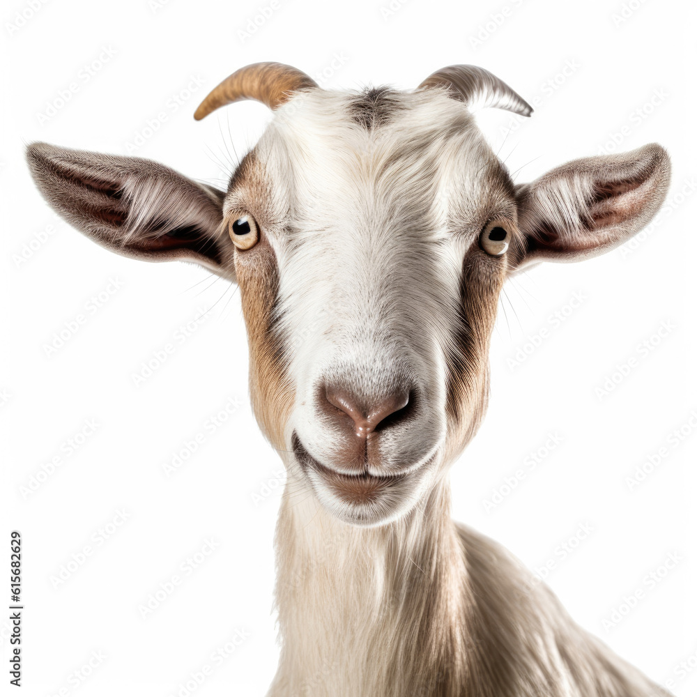 Closeup of a Goats (Capra aegagrus hircus) face