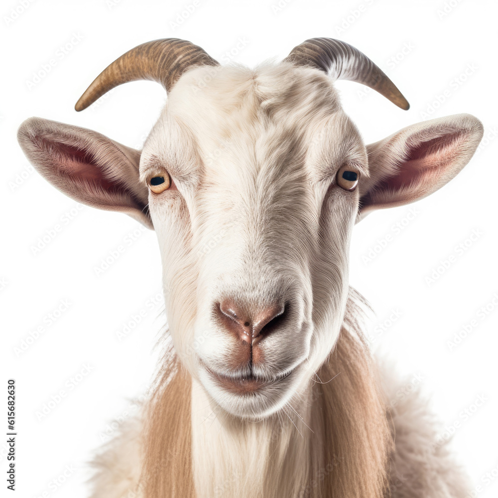 Closeup of a Goats (Capra aegagrus hircus) face