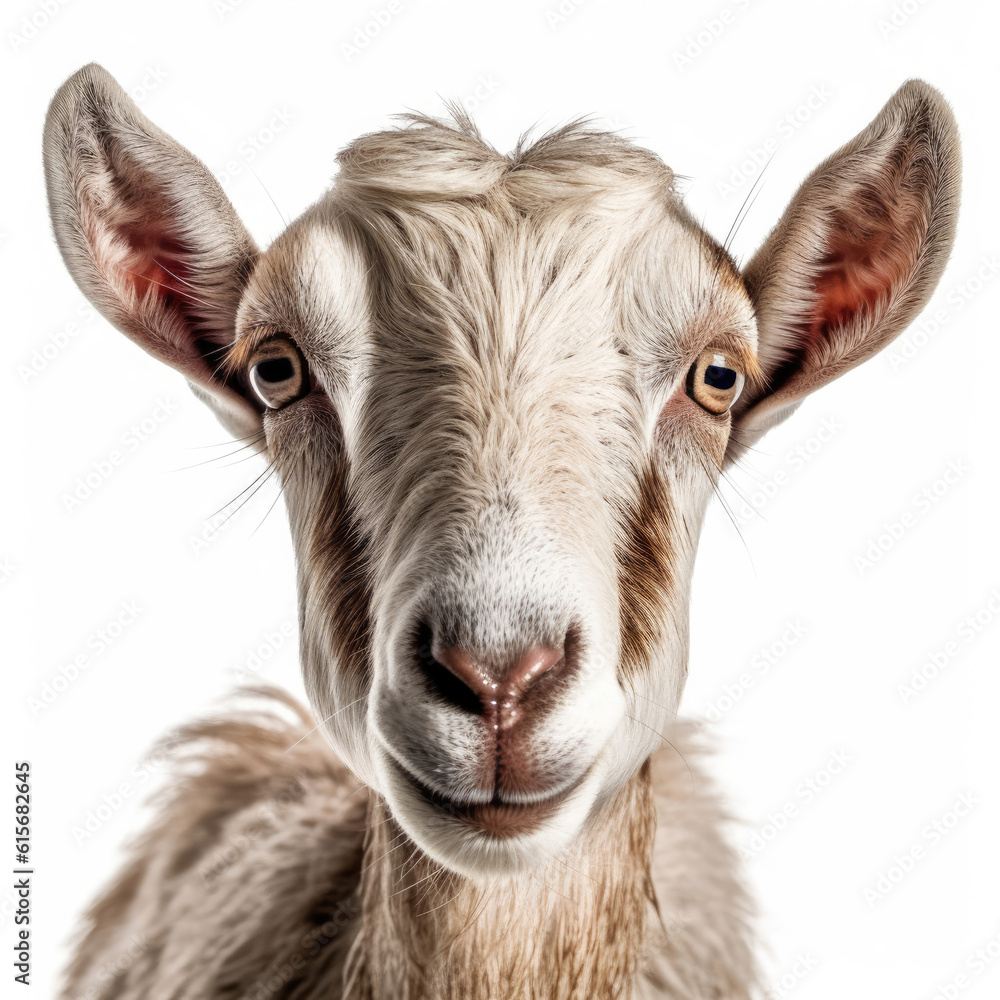 Closeup of a Goats (Capra aegagrus hircus) face