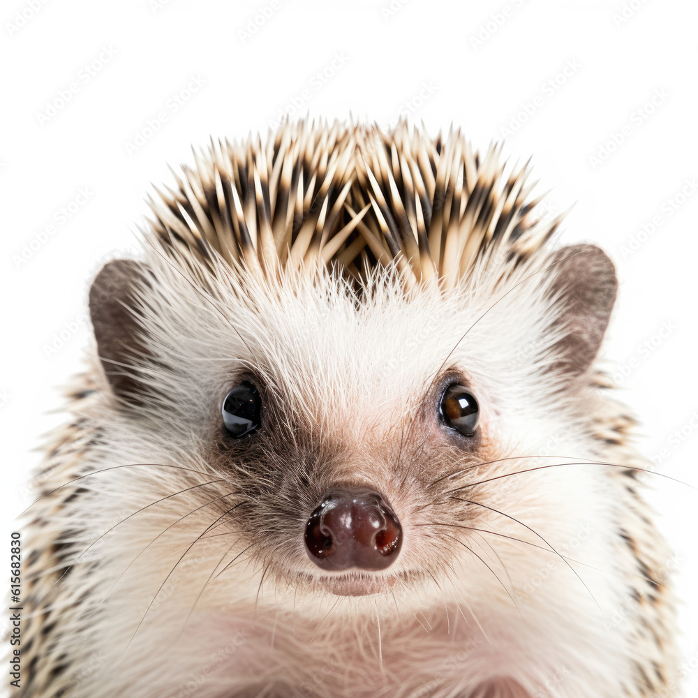 Closeup of a Hedgehogs (Erinaceus europaeus) face