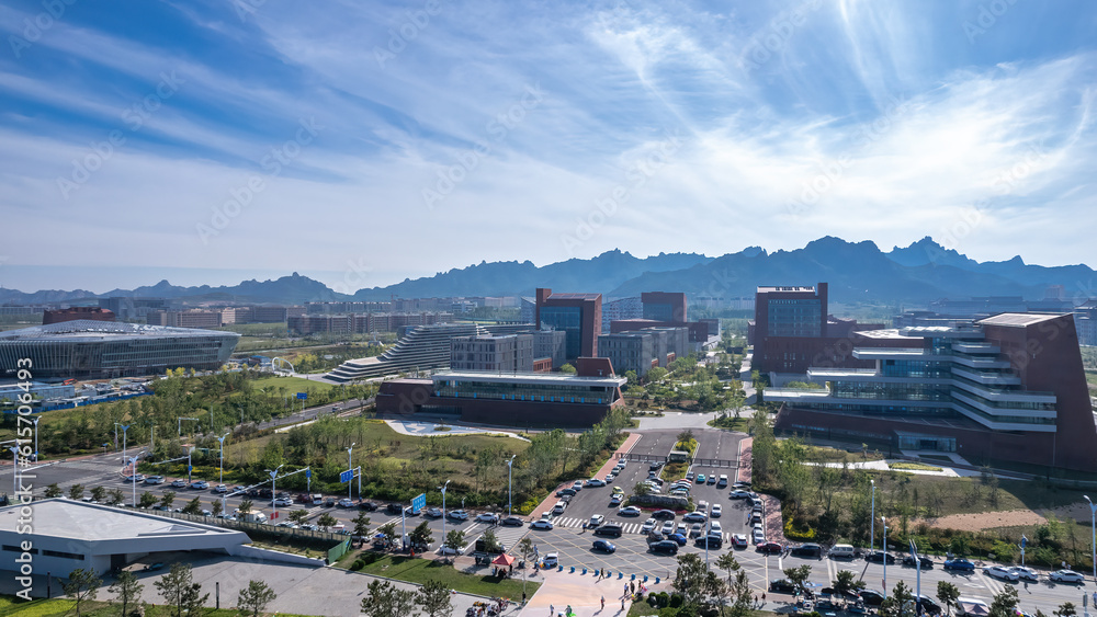 Aerospace Qingdao West Coast Island landscape panoramic view