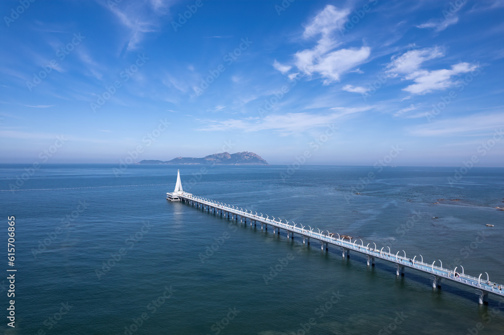 Aerospace Qingdao West Coast Island landscape panoramic view