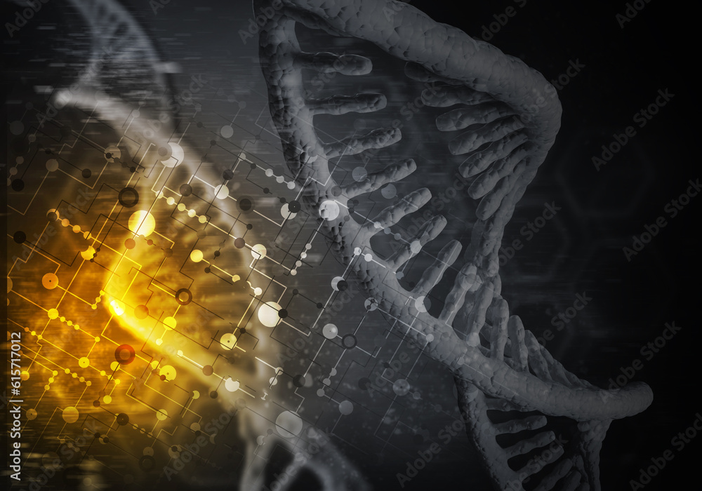 DNA molecules background