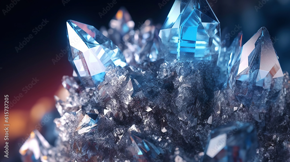 Amazing bright and shiny Astrophyllite crystal cluster background. Jewel mineral detailed macro. Gen