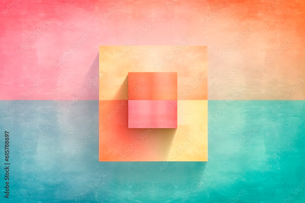 abstract background with squares pastel colors minimalistic art