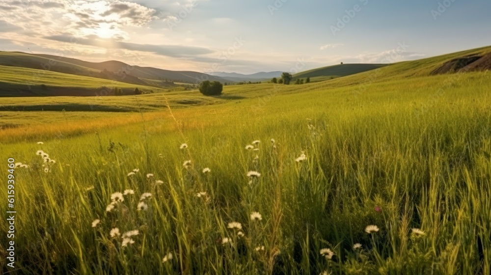 on the hills of ukrainian highlands