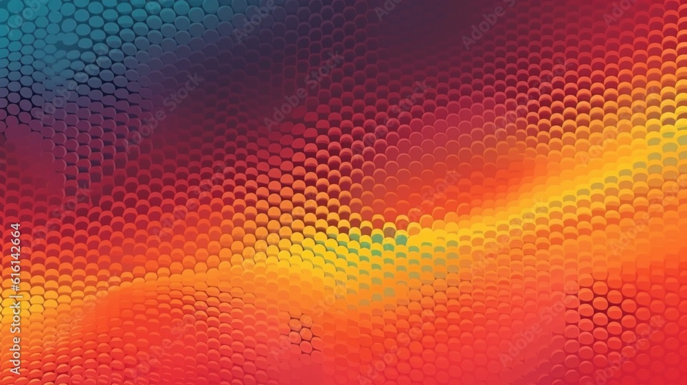 Abstract halftone geometric technology background. Illustration AI Generative.