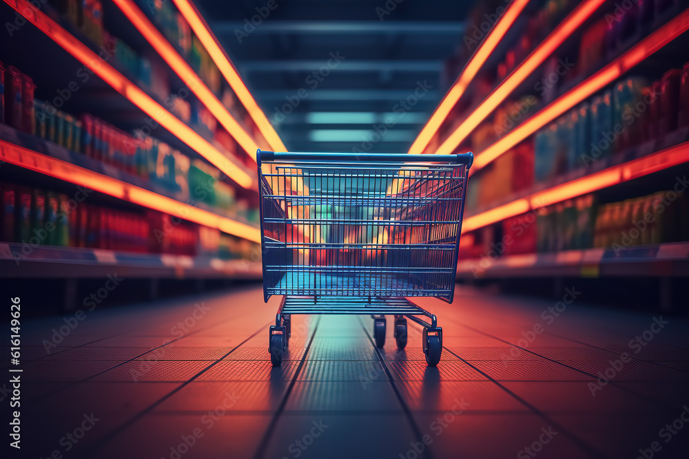 Free photos of supermarket shopping cars aisle