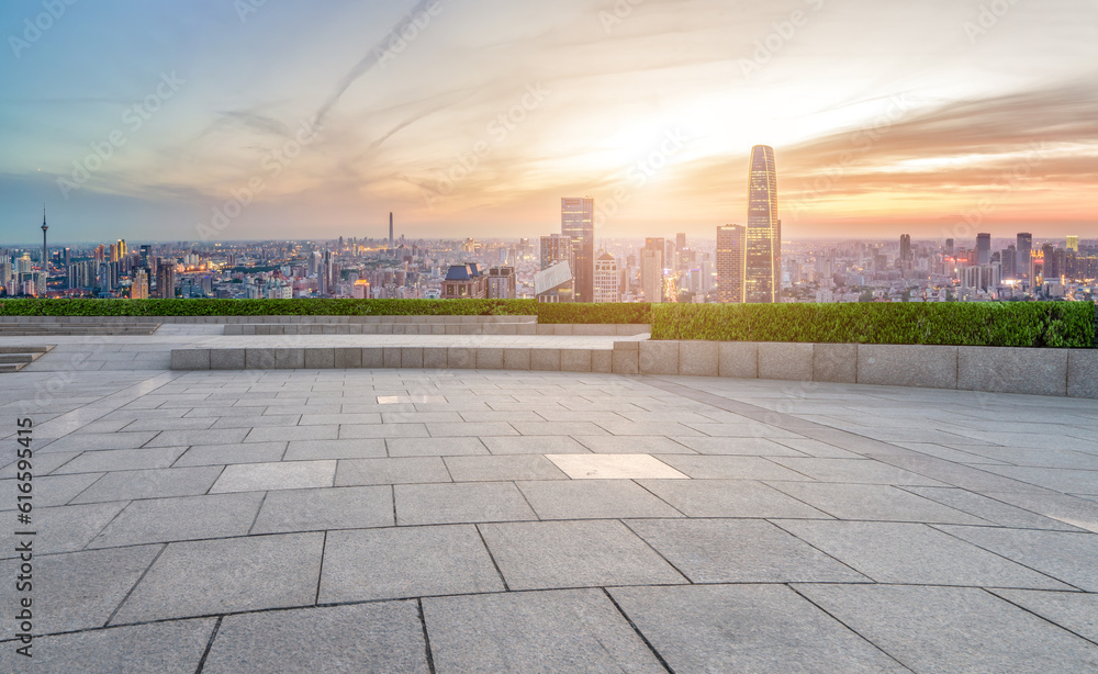 Chinas modern urban architectural landscape skyline..