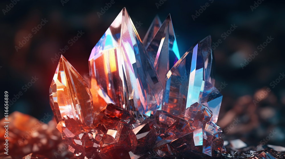 Amazing bright and shiny Astrophyllite crystal cluster background. Jewel mineral detailed macro. Gen