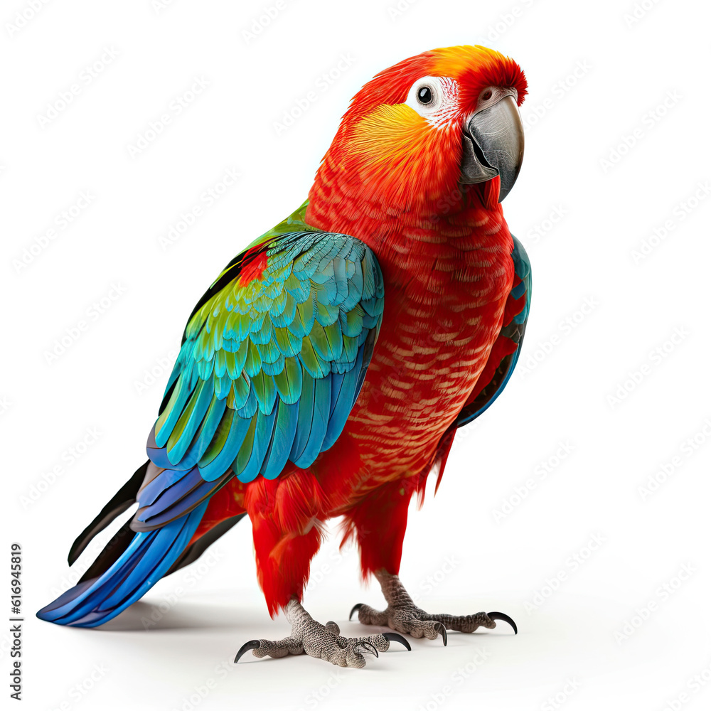 A colorful Parrot (Psittacidae) showing off its bright plumage.