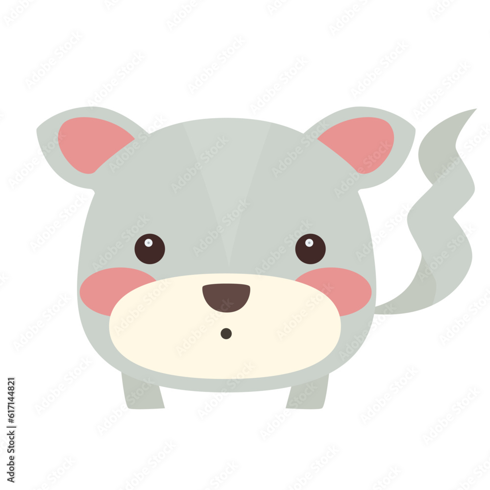 Cute Catroon Animal Vector Illustration