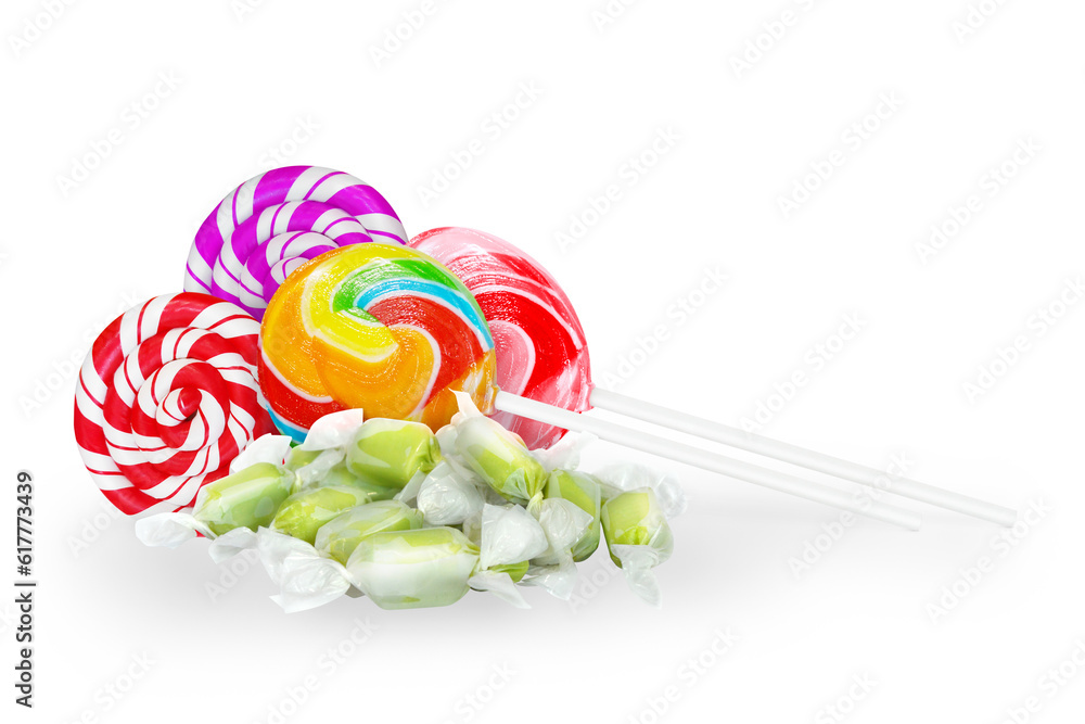 milk candy lollipop candy isolated  PNG transparent